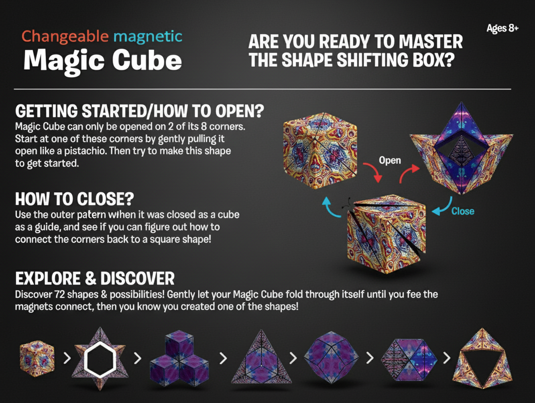 Magic Cube Shape Shifting Puzzle Box